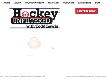 Tablet Screenshot of hockeyunfiltered.com